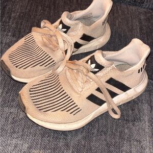 Adidas Pale Pink and Black Women's Sneakers
